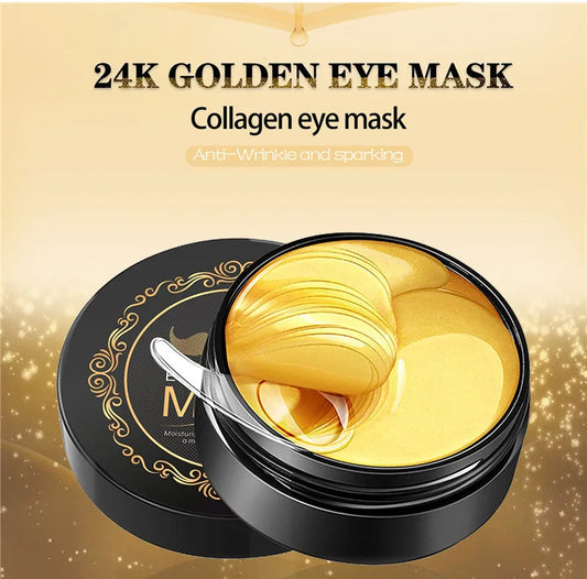 24K gold repair dark circles moisturizing eye mask 60 pieces